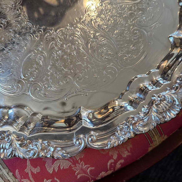 Silverplate Footed Tray