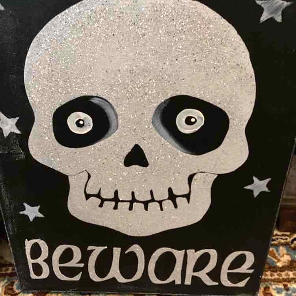 Skeleton Folk Art Wall Painting