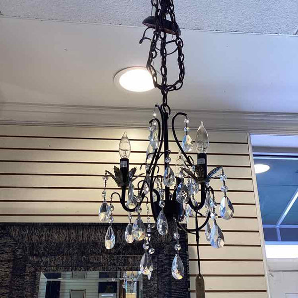 Bronze Iron Crystal Chandelier