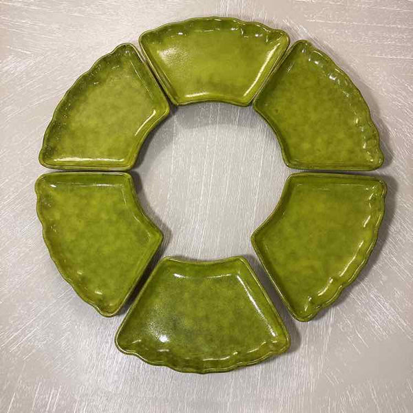 Italian PV Village MCM Bowl with 6 Small Trays
