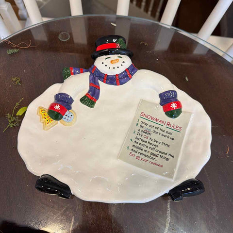 Snowman Platter