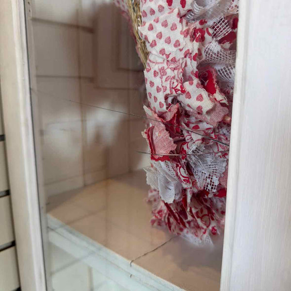 White Hutch with Glass Doors