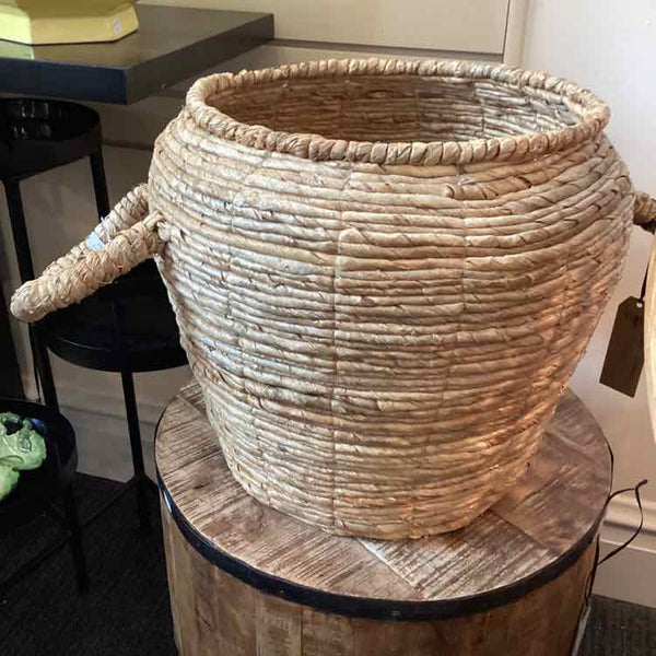 Large Woven Basket with Handles