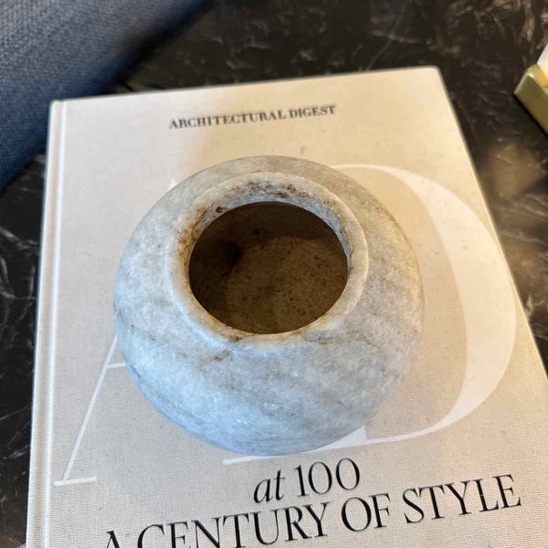 Round Granite Vase