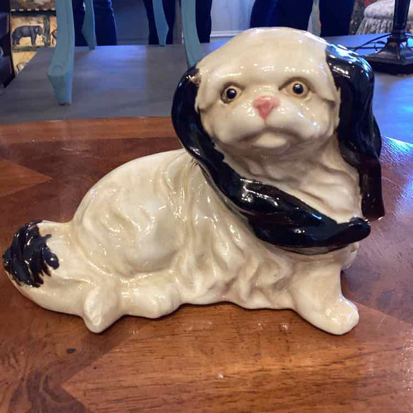 "As Is" Pekingese Ceramic Dog