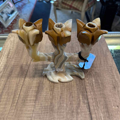 Onyx 3 Arm Candelabra