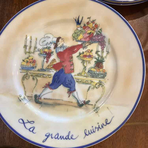 Set Of Eleven French Scenic Plates