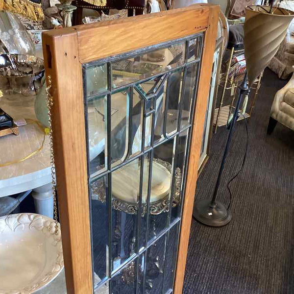 Vintage Leaded Glass Wall Hanging