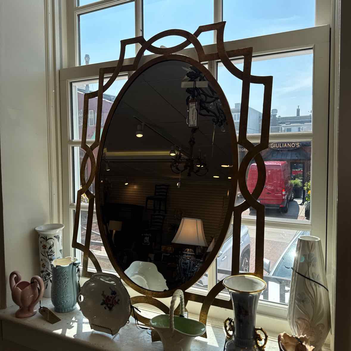 Gold Abstract Mirror