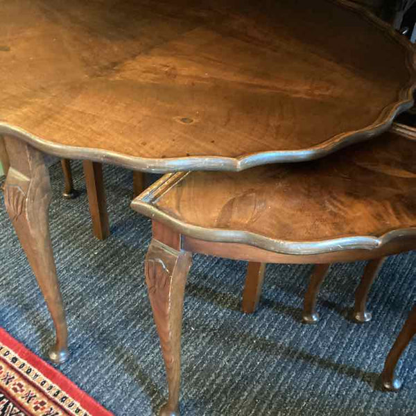 Five Piece Antique  Nesting Coffee Table