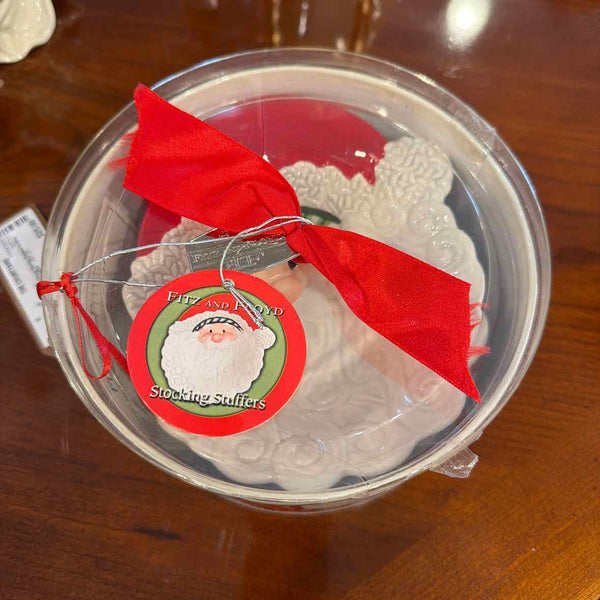 2 Fitz & Floyd Santa Dishes in Box