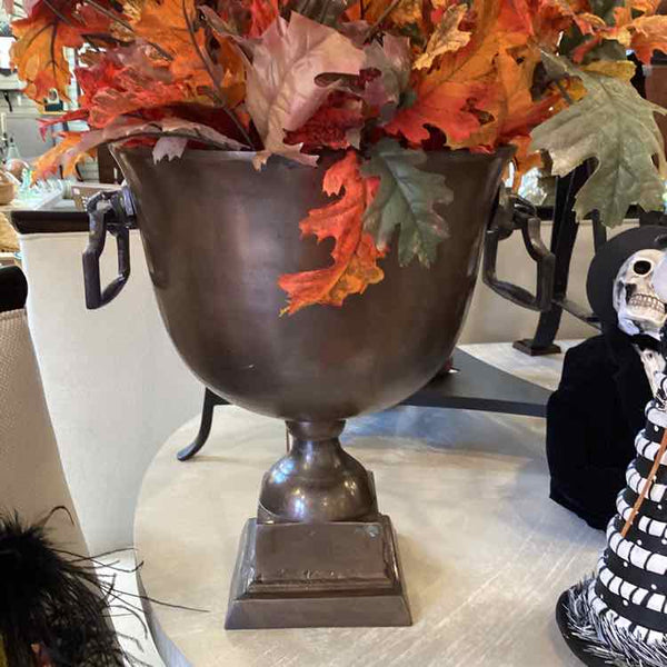 Bronze Pedestal Urn for Beverage or Vase