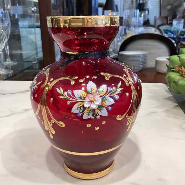 Ruby Red Bud Vase