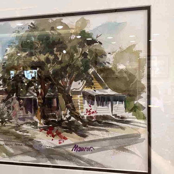 "Downtown Fernandina" Watercolor By William Maurer