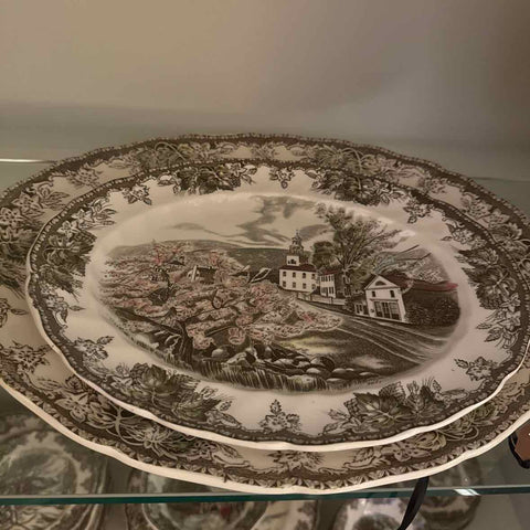 Vintage England Johnson Bros. "Friendly Village" Platter