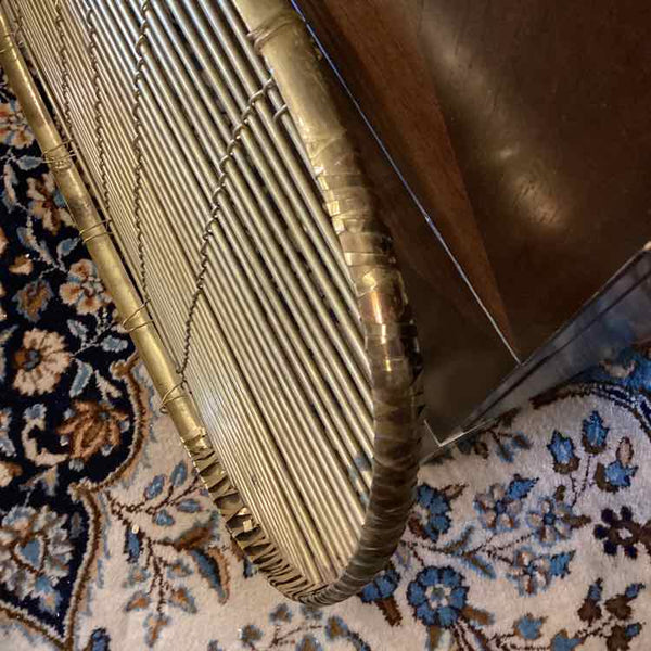 Brass Reed Flat Basket