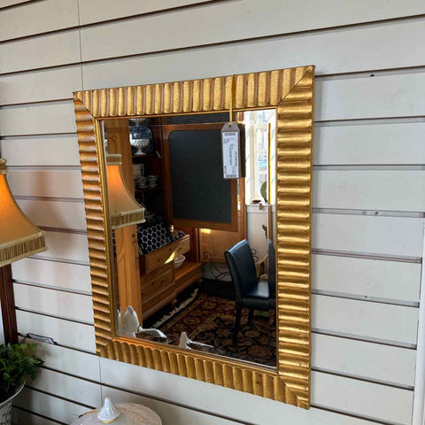 Gold Beveled Mirror