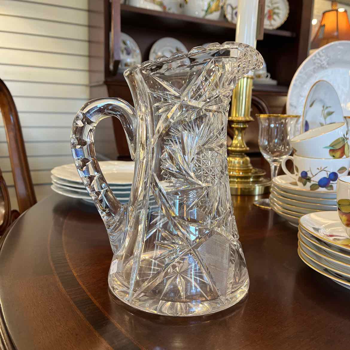 Cut Glass Pitcher