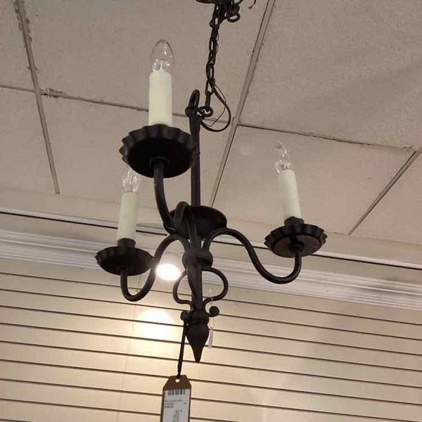 International Inc. Three Arm Iron Chandelier
