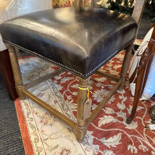 Rustic Leather Side Chair