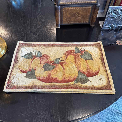 Four Pumpkin Placemats