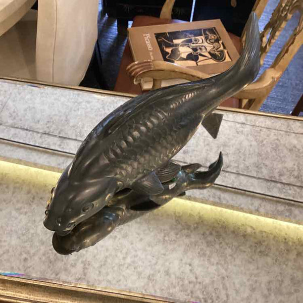 Cast Iron Koi Figurine
