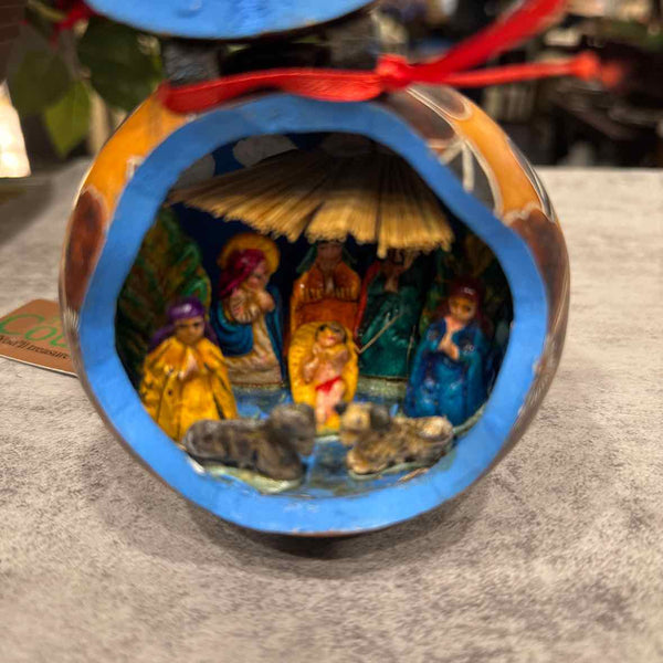 Peruvian Folk Art Gourd