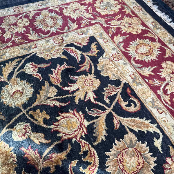 Black/Burgundy Oriental Rug