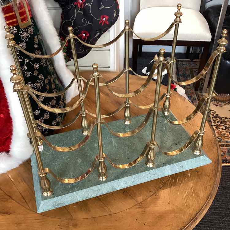 Marble Base 9-Bottle Wine Rack – The Courtyard