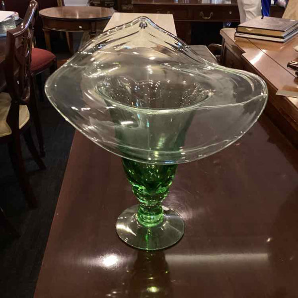 Green Art Glass Vase