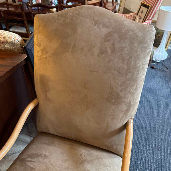 Kreiss Ultra-Suede Caramel Arm Chair