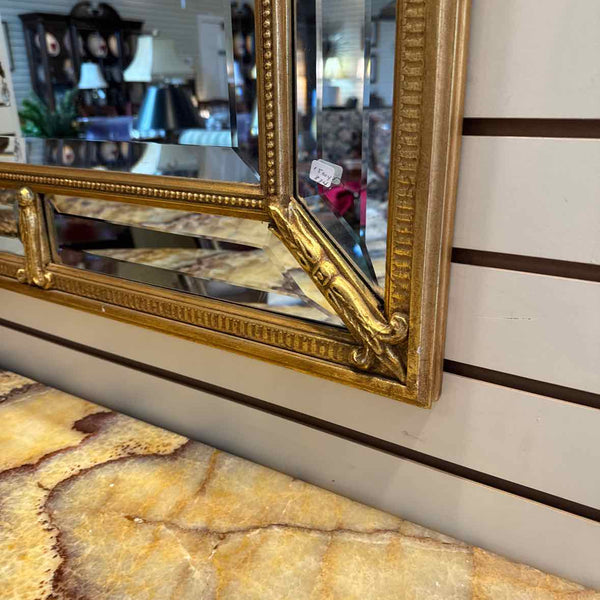 Ornate Gold Beveled Mirror