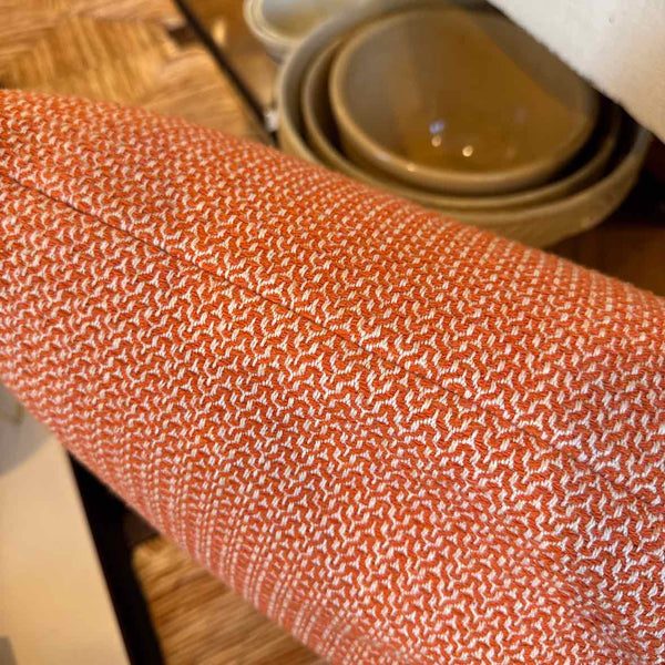 Orange And Cream Down Pillow