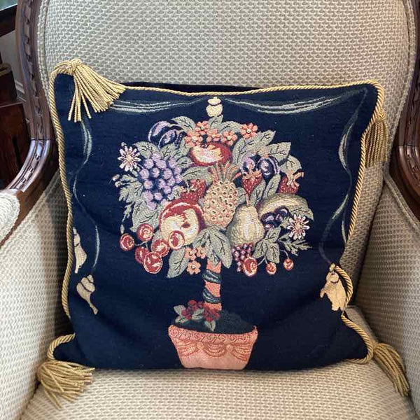 Needlepoint Topiary Pillow