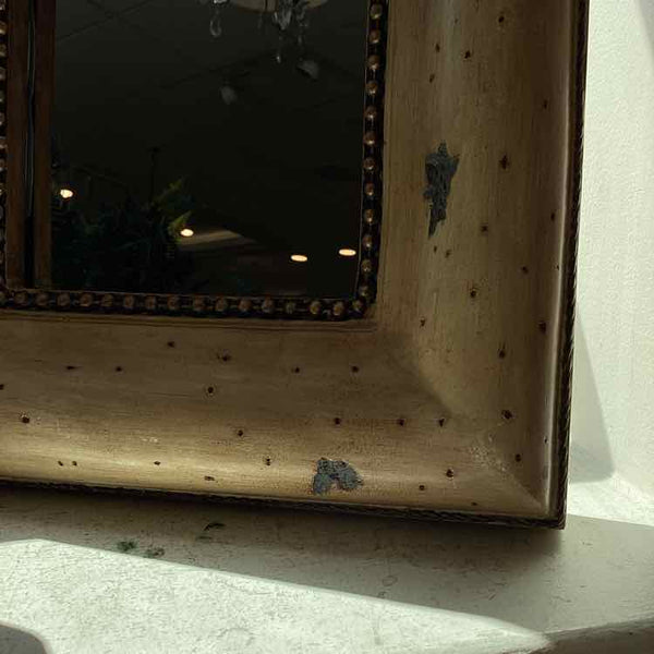 Heavy Rectangular Wood Mirror