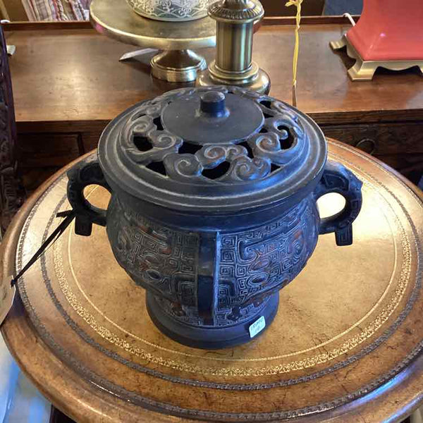 Blk Iron 2-Piece Asian Pot