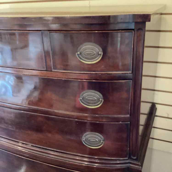 Mahogany Six Drawer Dresser