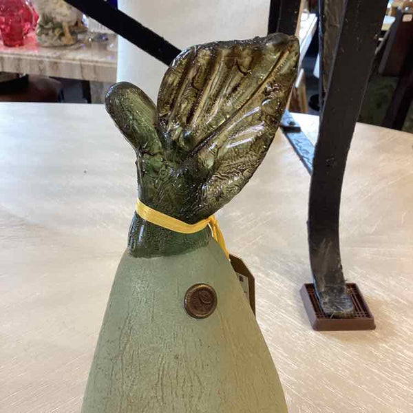 Vintage Frosted Glass Pear