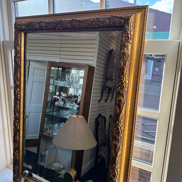 Beveled Gold Mirror