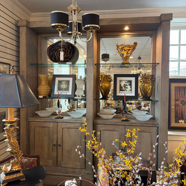 Display Storage Shelving Unit -4 pieces w/ Shlelving, lights, and storage