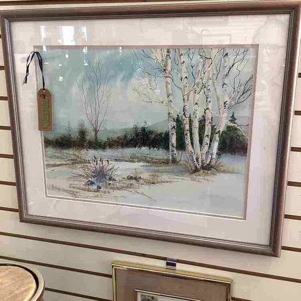 "Birch Trees" Watercolor By Phyllis Drach