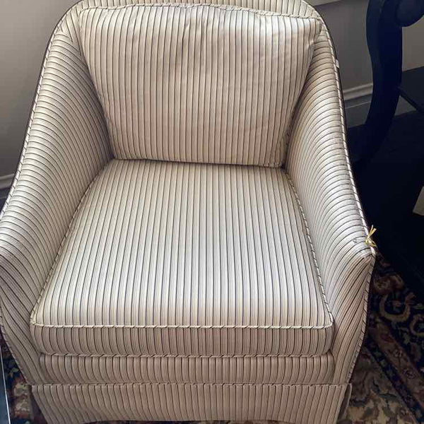 Striped Accent Chair