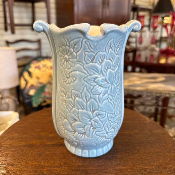Redwing Blue Pottery Vase
