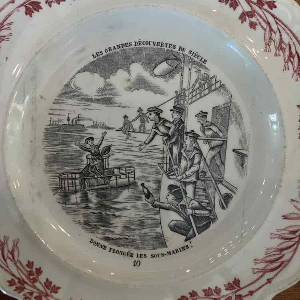 French Transferware Plates