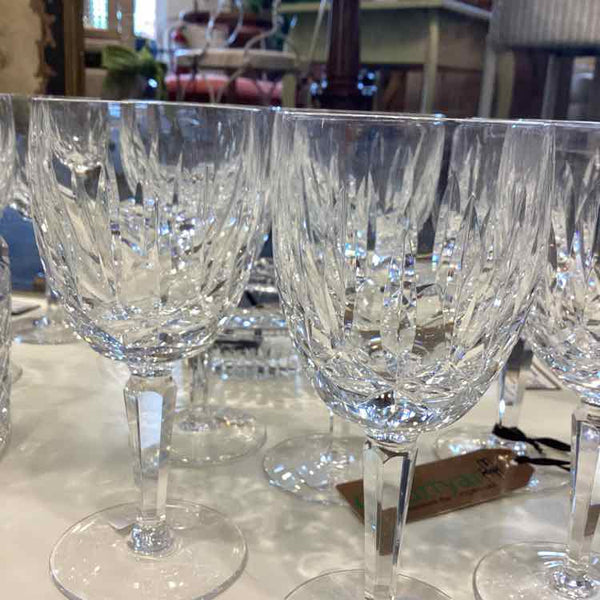 Six Waterford  Kildare Wine Glasses