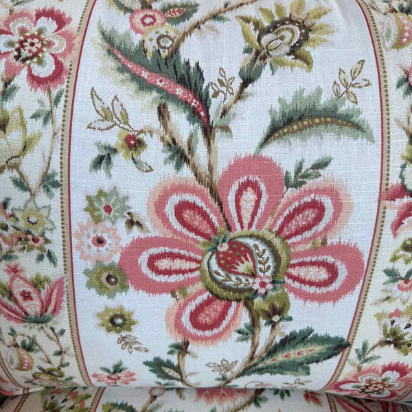 Ethan Allen Linen Blend Swivel Chair