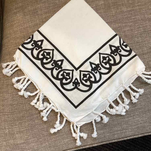 Set of 11 Pottery Barn Fringed Napkins