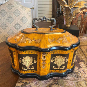 Ornate Mustard Color Box