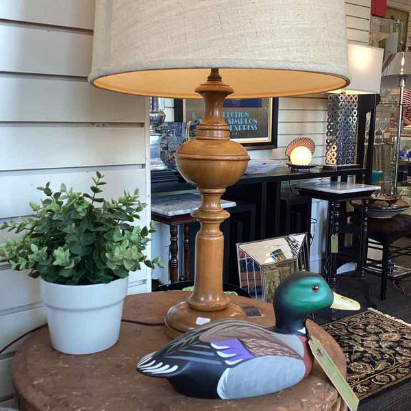 Wood Spool Lamp