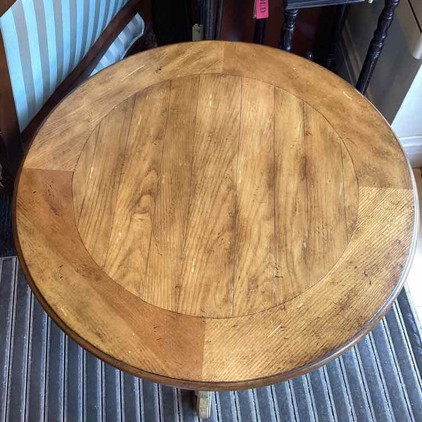 Hooker Round Table with Cream Base